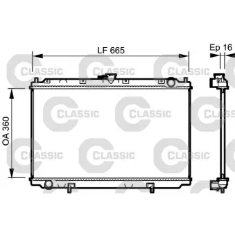 Radiateur, refroidissement du moteur VALEO 232528