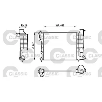 Radiateur, refroidissement du moteur VALEO 232534