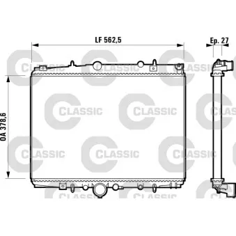 Radiateur, refroidissement du moteur VALEO 232598