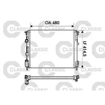 Radiateur, refroidissement du moteur VALEO 232621
