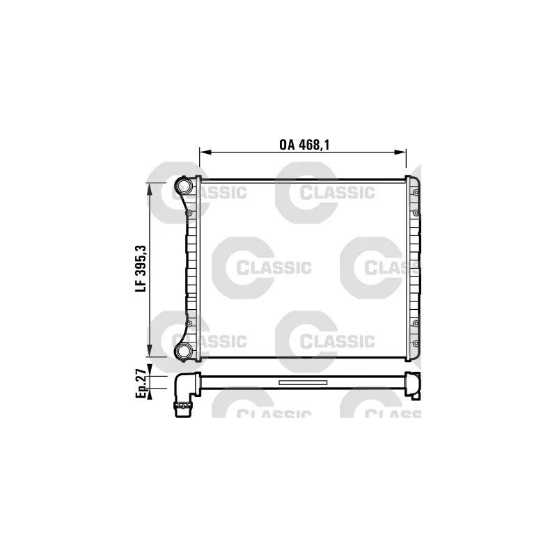 Radiateur, refroidissement du moteur VALEO 232785