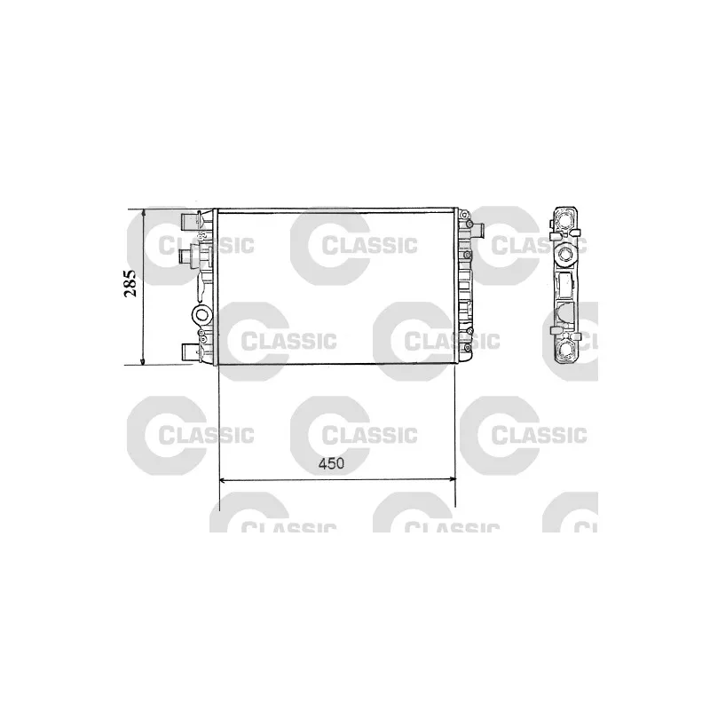 Radiateur, refroidissement du moteur VALEO 232789