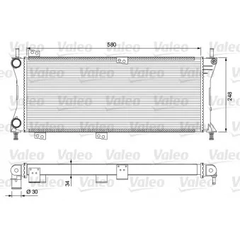 Radiateur, refroidissement du moteur VALEO 232792