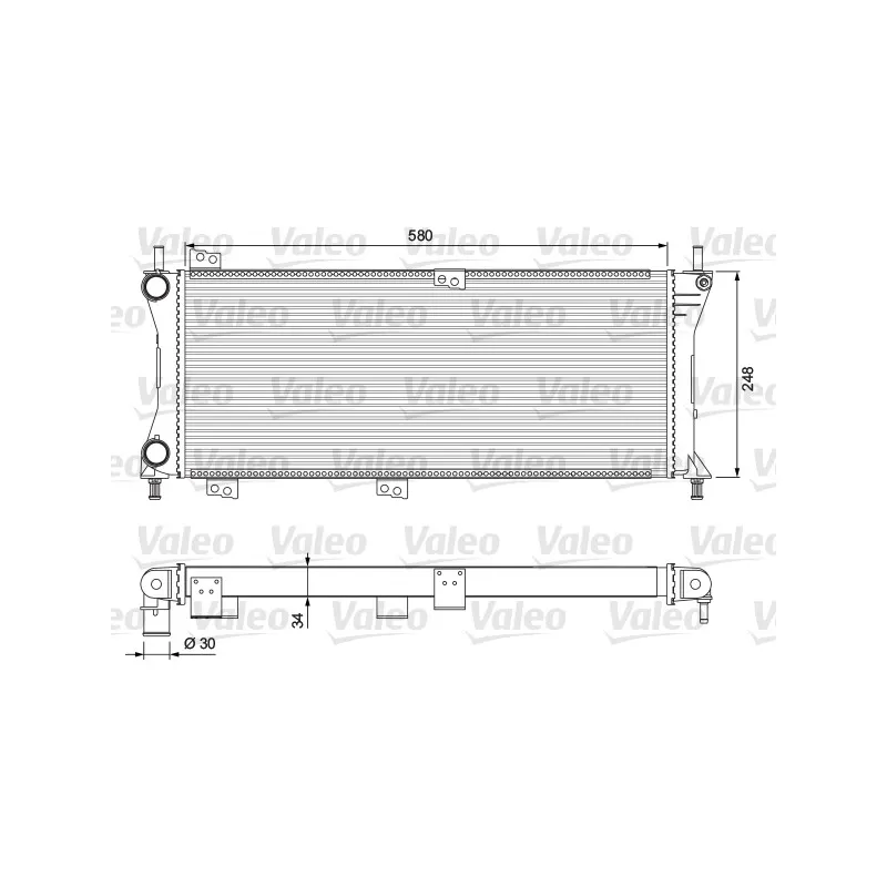 Radiateur, refroidissement du moteur VALEO 232792