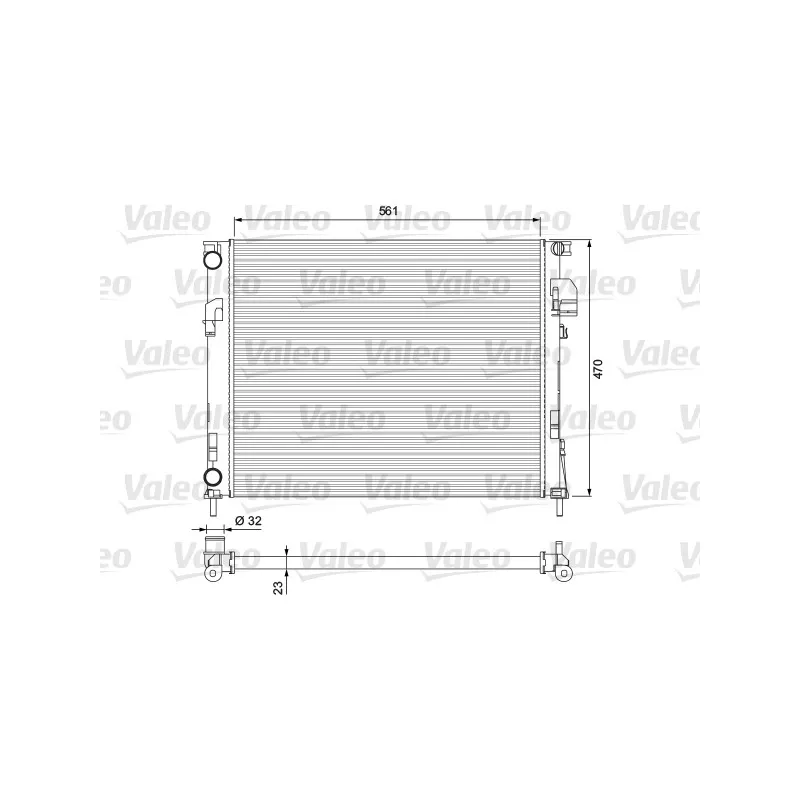 Radiateur, refroidissement du moteur VALEO 232853