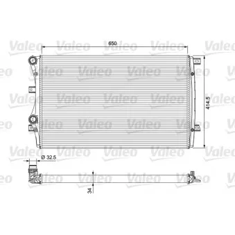 Radiateur, refroidissement du moteur VALEO 232872