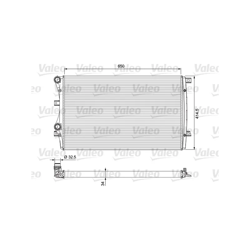 Radiateur, refroidissement du moteur VALEO 232872