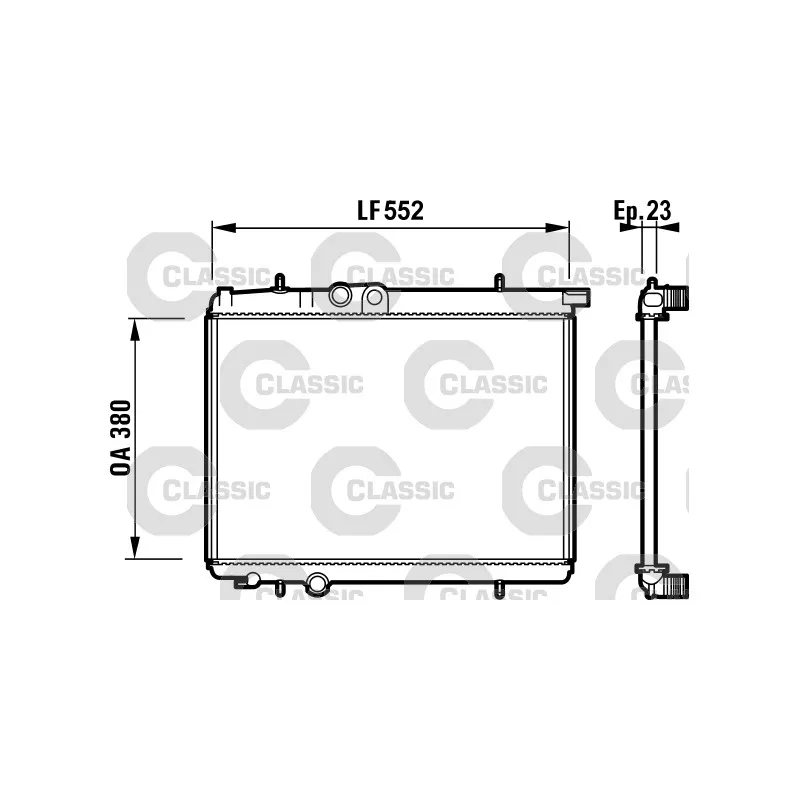 Radiateur, refroidissement du moteur VALEO 232886