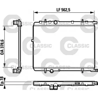 Radiateur, refroidissement du moteur VALEO 232890