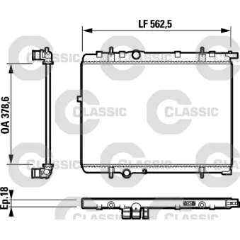 Radiateur, refroidissement du moteur VALEO 232891