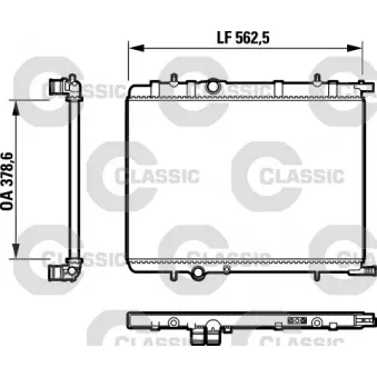 Radiateur, refroidissement du moteur VALEO 232892