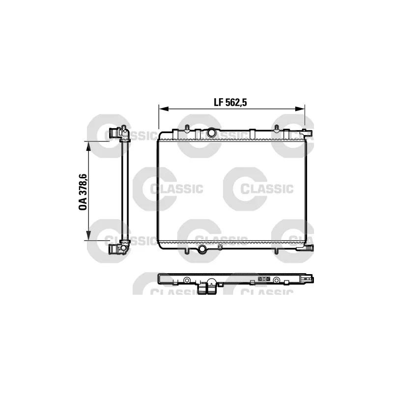 Radiateur, refroidissement du moteur VALEO 232892