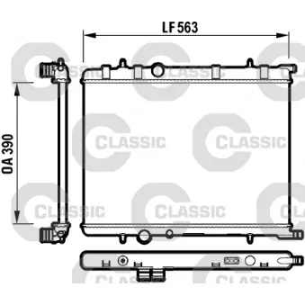 Radiateur, refroidissement du moteur VALEO 232908