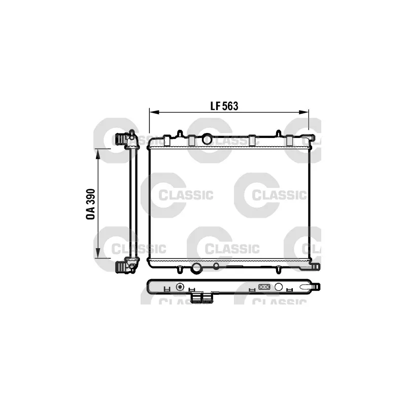 Radiateur, refroidissement du moteur VALEO 232908