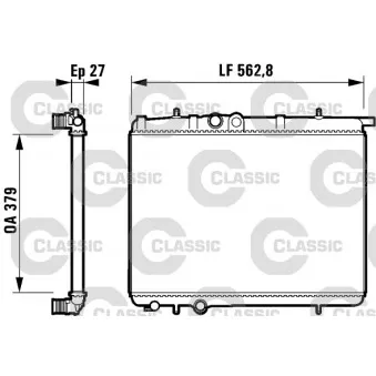 Radiateur, refroidissement du moteur VALEO 232910