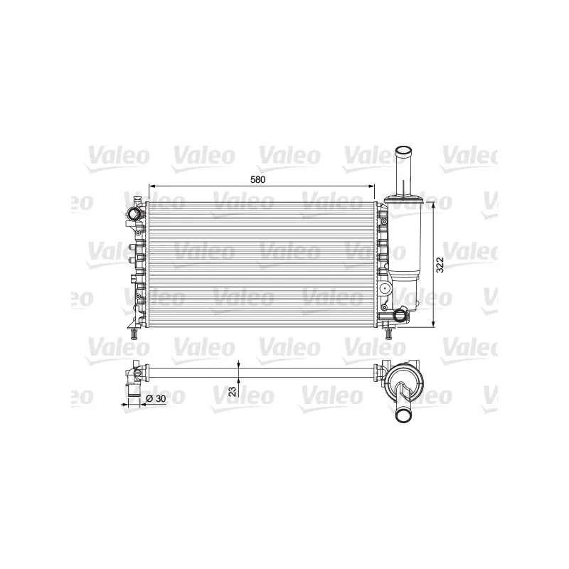 Radiateur, refroidissement du moteur VALEO 232923