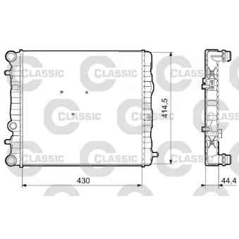 Radiateur, refroidissement du moteur VALEO 233062