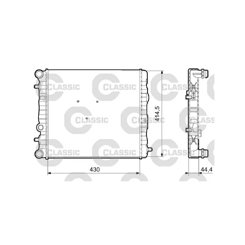 Radiateur, refroidissement du moteur VALEO 233062