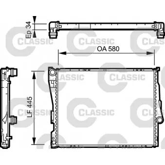 Radiateur, refroidissement du moteur VALEO 234276