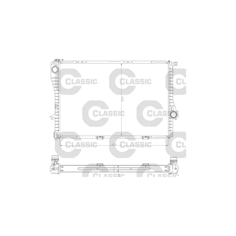 Radiateur, refroidissement du moteur VALEO 234277