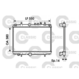 Radiateur, refroidissement du moteur VALEO 234278