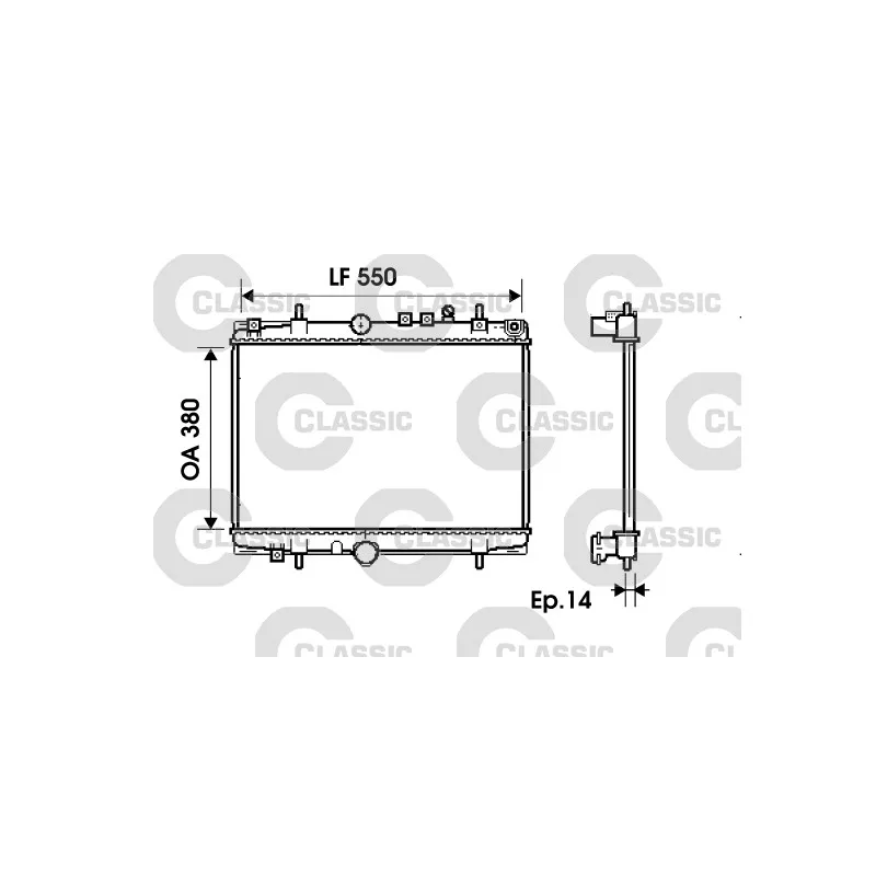 Radiateur, refroidissement du moteur VALEO 234278