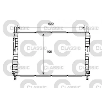 Radiateur, refroidissement du moteur VALEO 234286