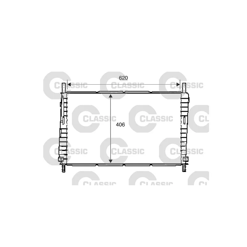 Radiateur, refroidissement du moteur VALEO 234286