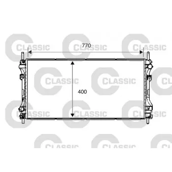 Radiateur, refroidissement du moteur VALEO 234292