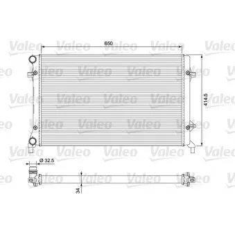 Radiateur, refroidissement du moteur VALEO 234335
