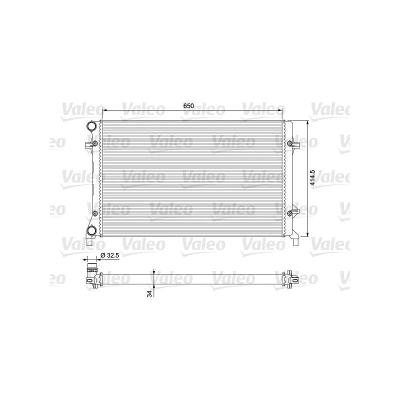 Radiateur, refroidissement du moteur VALEO 234335
