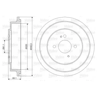 Tambour de frein VALEO 237017