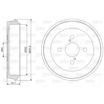 Tambour de frein VALEO 237031