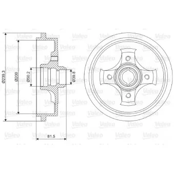 Tambour de frein VALEO 237049
