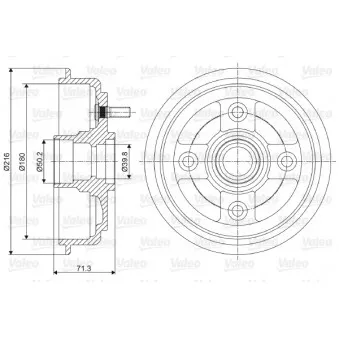 Tambour de frein VALEO 237052