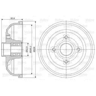 Tambour de frein VALEO 237058