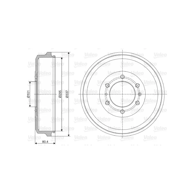 Tambour de frein VALEO 237060