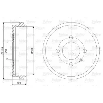 Tambour de frein VALEO 237073