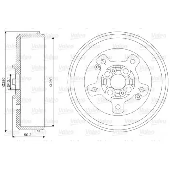 Tambour de frein VALEO