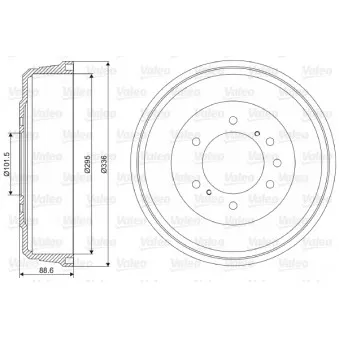 Tambour de frein VALEO 237108