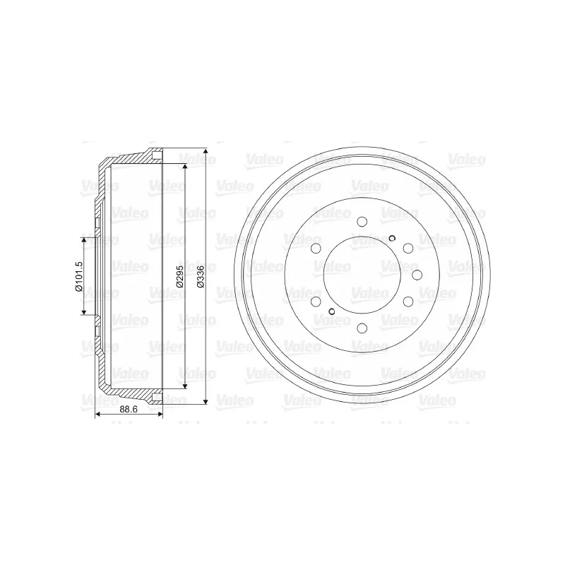 Tambour de frein VALEO 237108