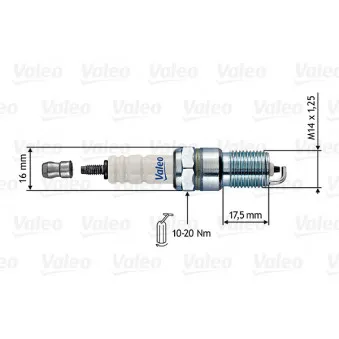 Bougie d'allumage VALEO 246864