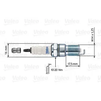 Bougie d'allumage VALEO 246868