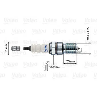 Bougie d'allumage VALEO 246875