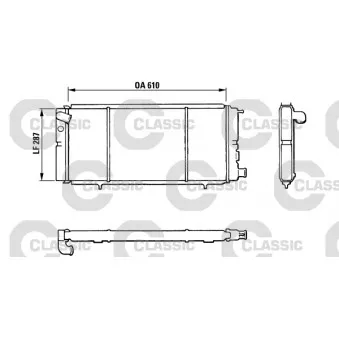 Radiateur, refroidissement du moteur VALEO 310827
