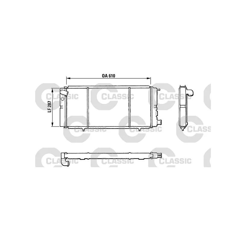 Radiateur, refroidissement du moteur VALEO 310827