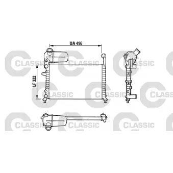 Radiateur, refroidissement du moteur VALEO 311070