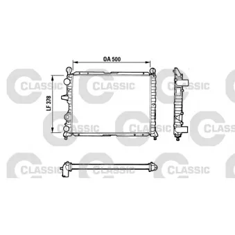 Radiateur, refroidissement du moteur VALEO 311071