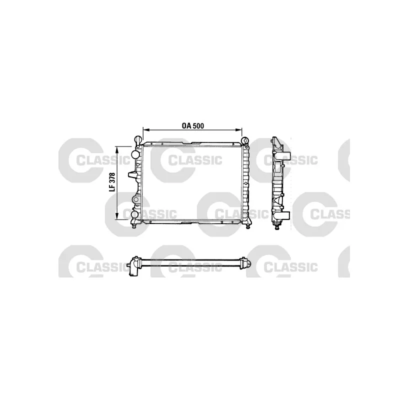 Radiateur, refroidissement du moteur VALEO 311071