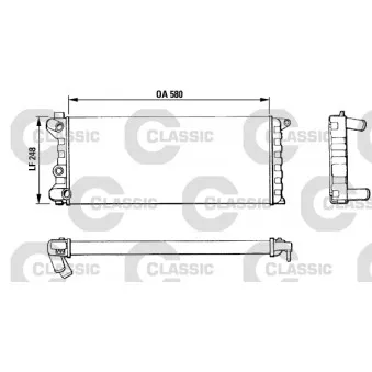 Radiateur, refroidissement du moteur VALEO 311392